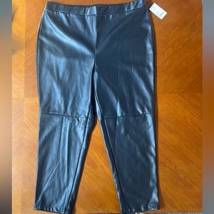 Sonoma x Denise Bidot vegan leather leggings black 1X